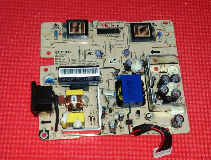 POWER SUPPLY BOARD FOR SAMSUNG LW17M24CU S LCD TV IP-49135A BN44-00111B